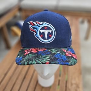 Tennessee Titans Hawaiian Print Buckle Back Hat